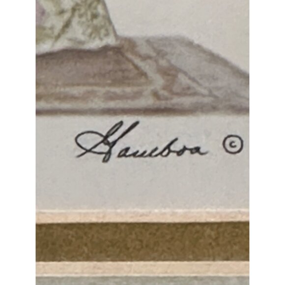 Vintage Armchair Framed Prints Set of 4 Framed in Gold Tone - Picture 8 of 8